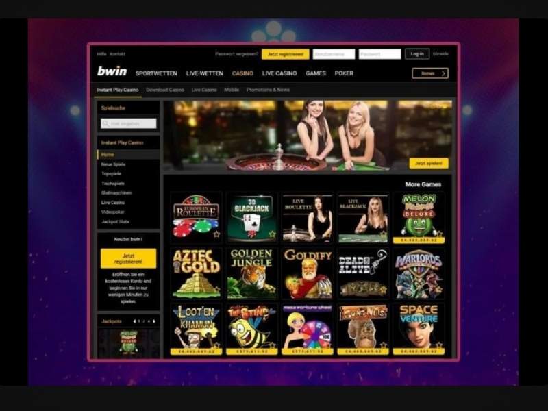 make a deposit at Bwin casino