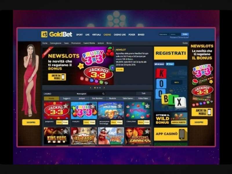 Plinko at GoldBet casino with bonuses