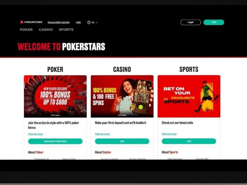 make a deposit at PokerStars casino