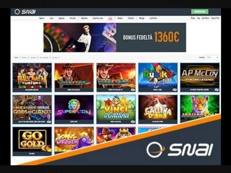 register at Snai casino